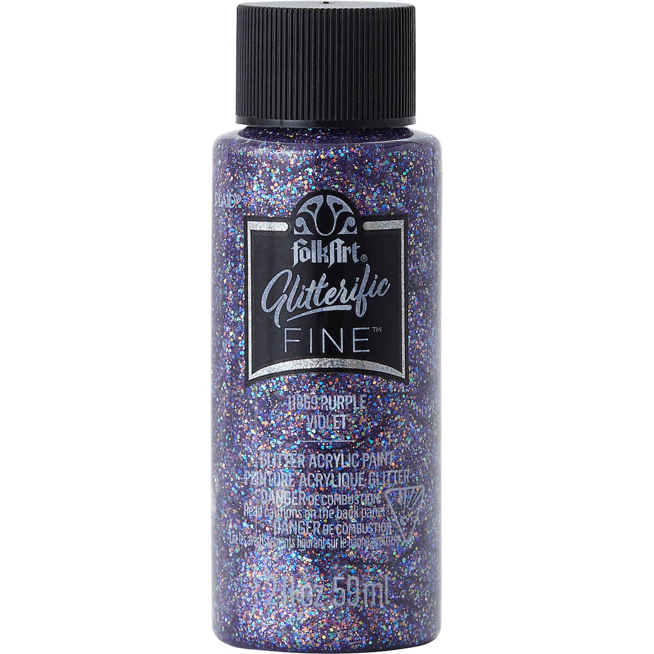 12 Pack: FolkArt® Glitterific Fine™ Glitter Acrylic Paint